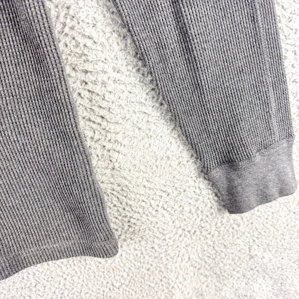 J Crew Shirt Mens Large Gray Henley Outdoor Office Casual Camp Hike‎ Fish Hunt